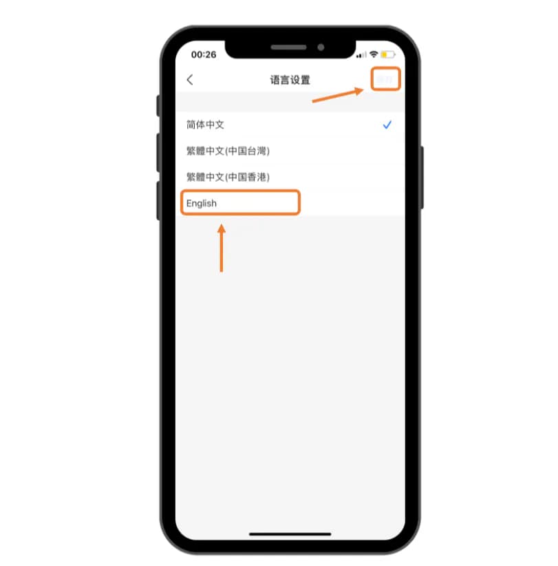 Выбор языка