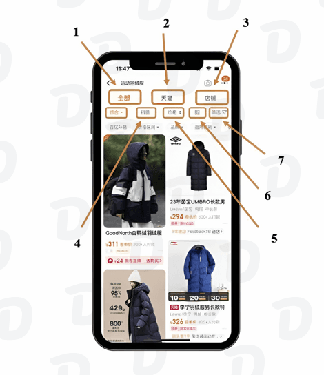3. Выбор и покупка товара, обзор сайта TaoBao: иллюстрация